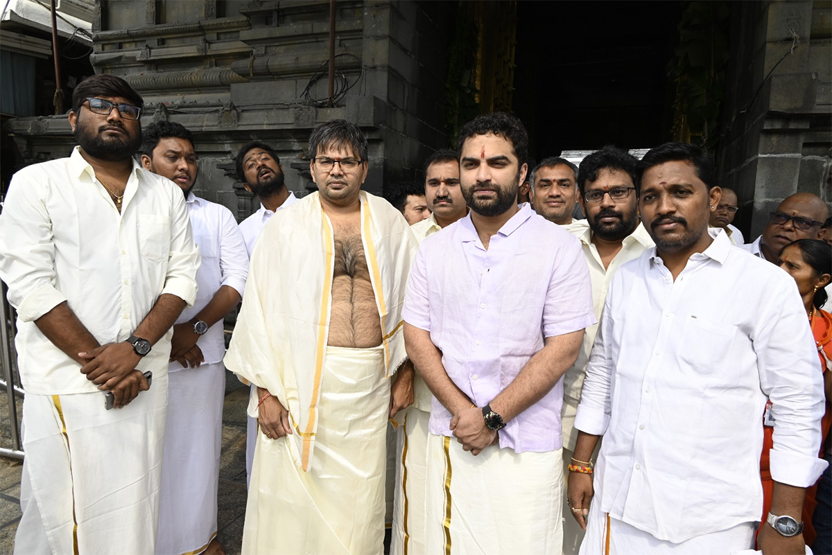 Vishwak Sen and Team Visited Tirumala Tirupati: Photos1