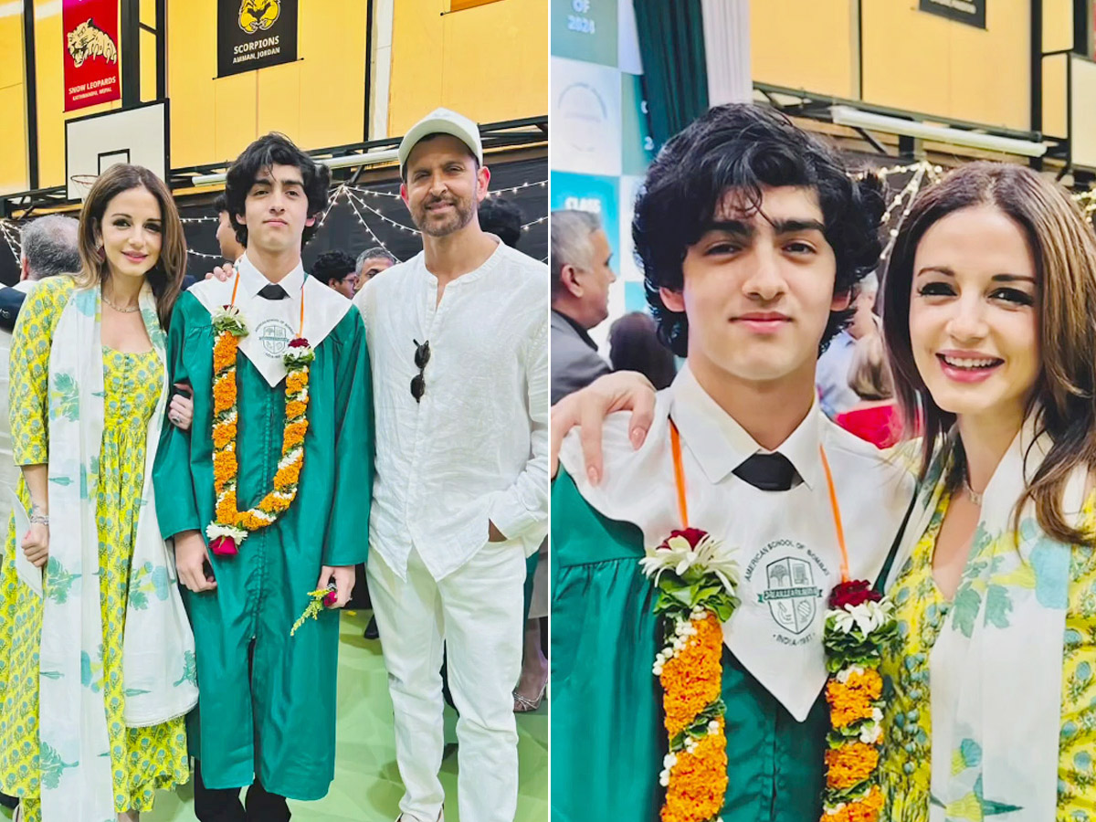 Hrithik Roshan And Sussanne Khan Attend Son Hrehaan Graduation Ceremony Photos1