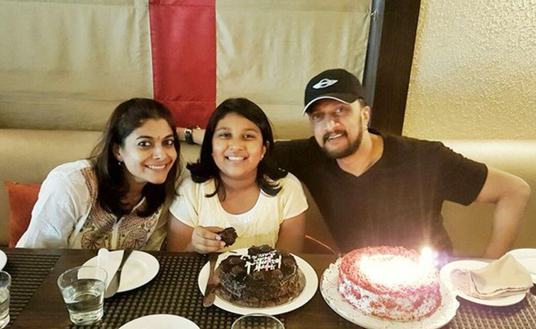 Kichcha Sudeep daughter Sanvi Sudeep Photos1