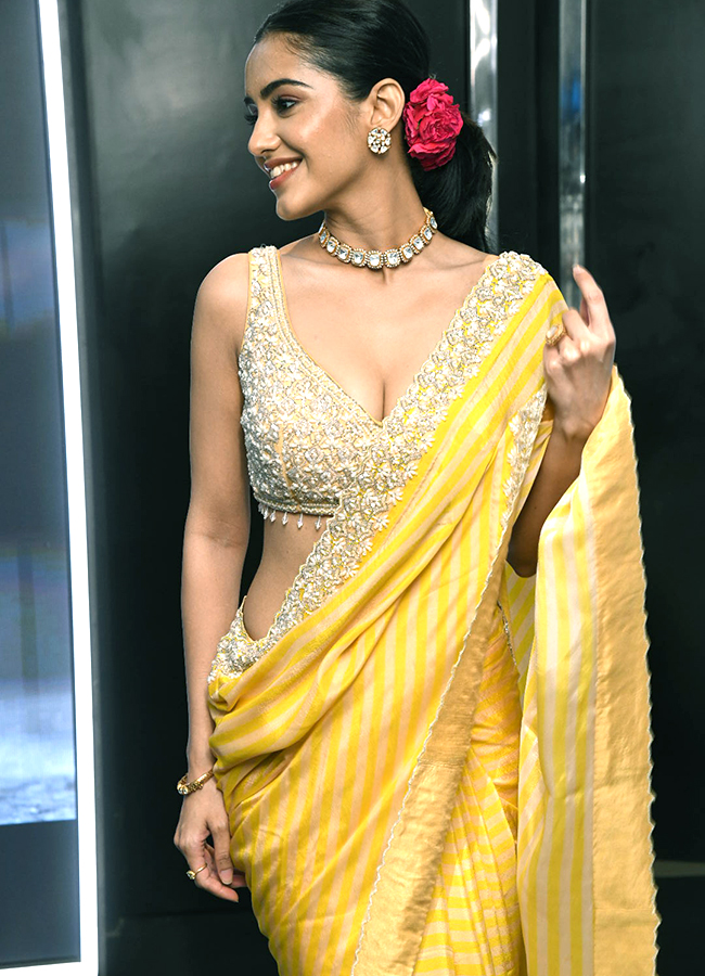 Actress Malvika Sharma Latest Pics In Yellow Saree16