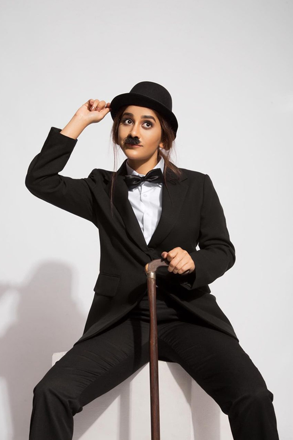 Naba Natesh Has Changed To A Legendary Actor Charlie Chaplin As A Tribute4