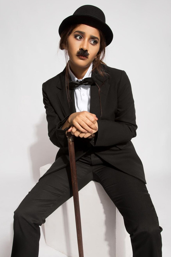 Naba Natesh Has Changed To A Legendary Actor Charlie Chaplin As A Tribute6