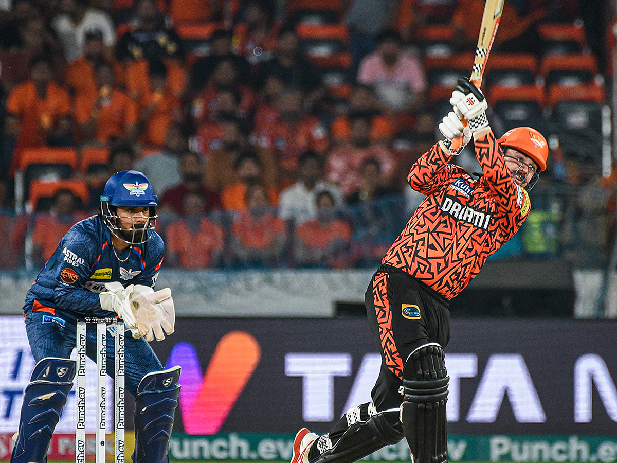 IPL 2024 T20 cricket match between Sunrisers Hyderabad and Lucknow Super Giants12