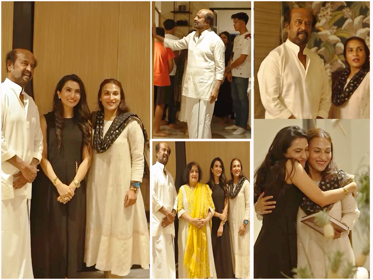 Rajinikanth Daughter Aishwarya New House Warming Ceremony Photos 1