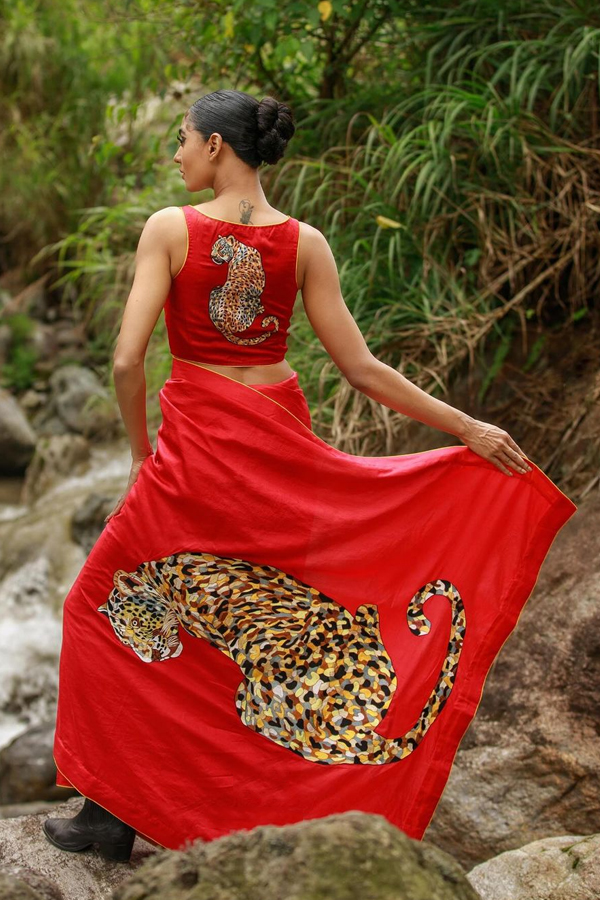 Amazing Designs Of Forestry On Sarees13