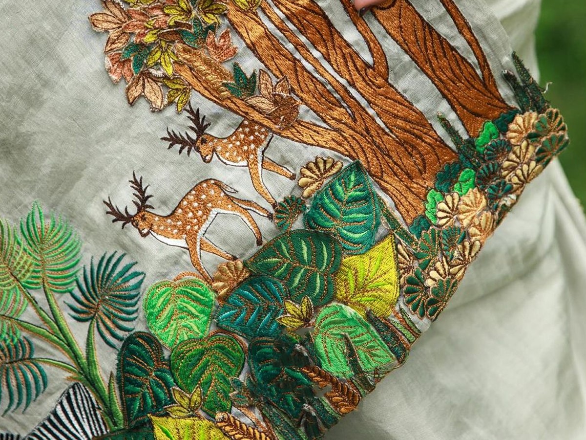 Amazing Designs Of Forestry On Sarees3