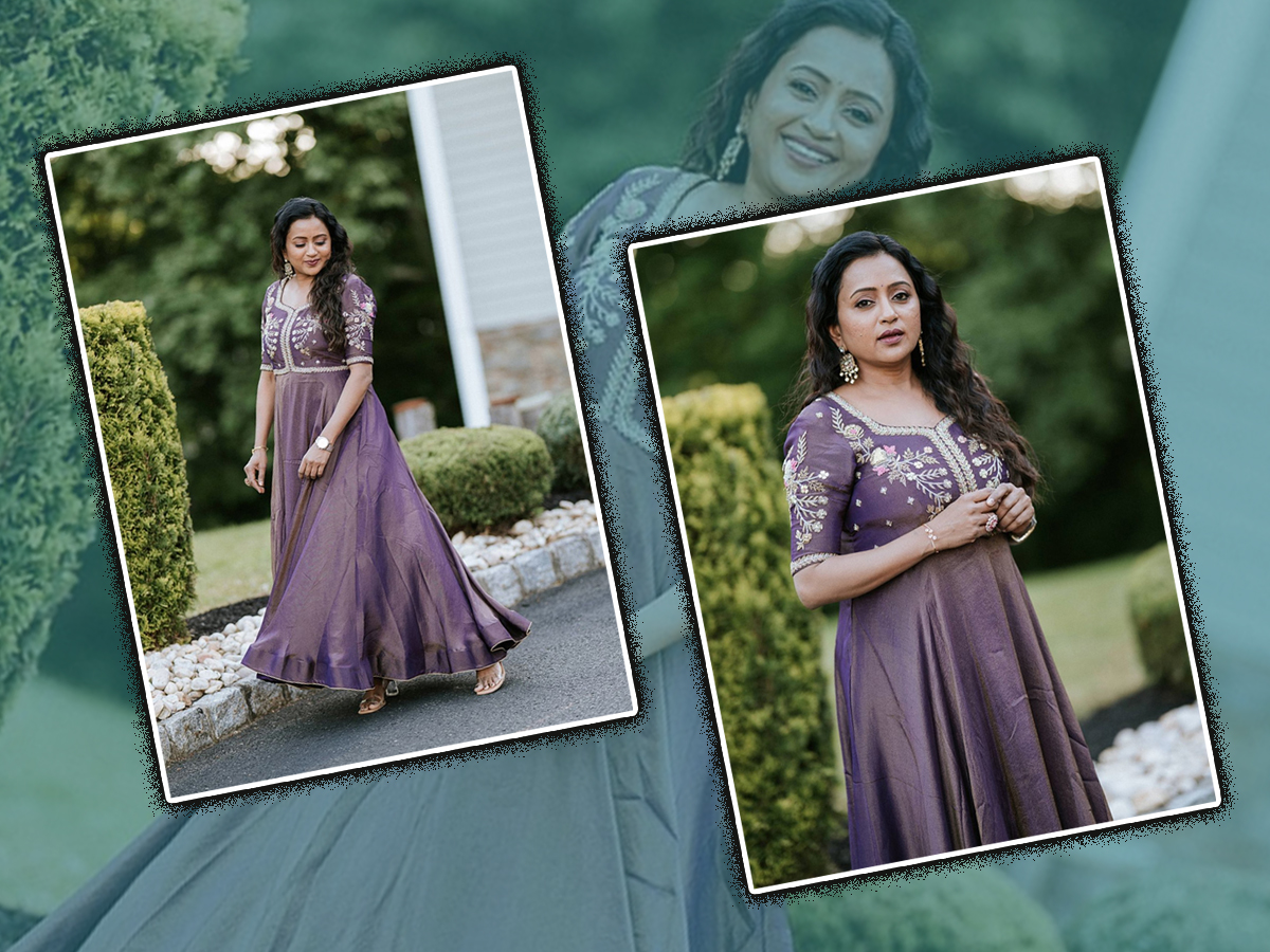 Anchor Suma Kanakala Looks Beautiful In Anarkali Dress 1