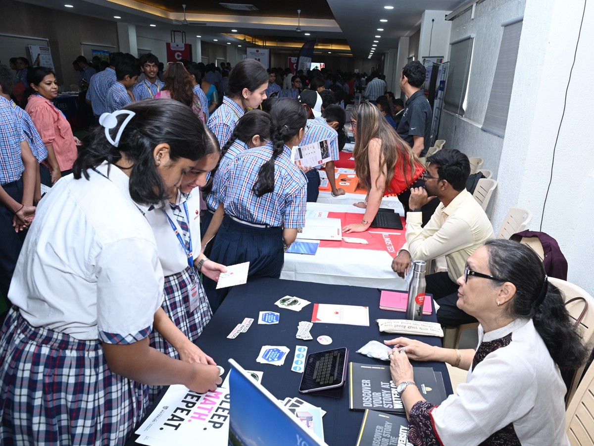 Students Participated In Foreign Varsity At Madapur Career Fair1