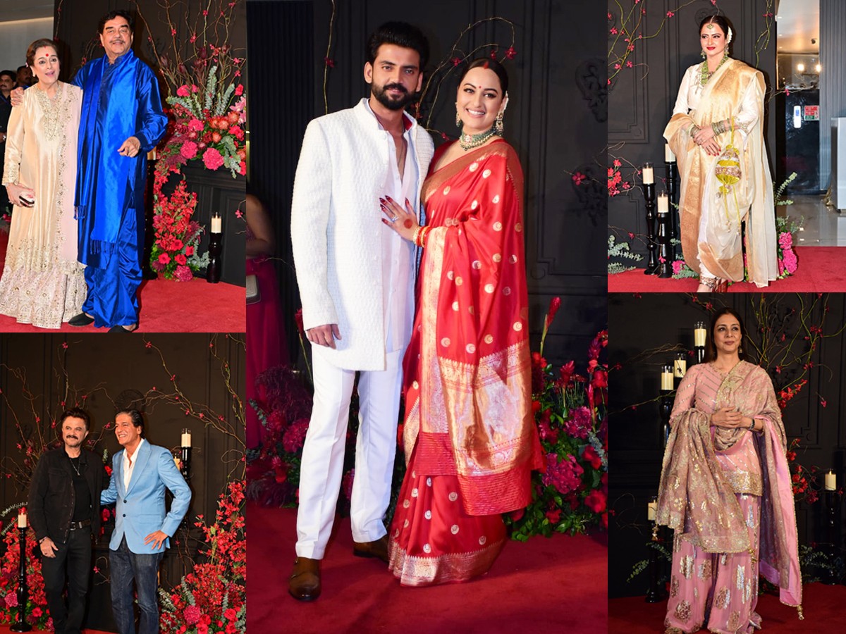 Celebrities Buzz At Sonakshi And Iqbal Reception Party Photos Viral1