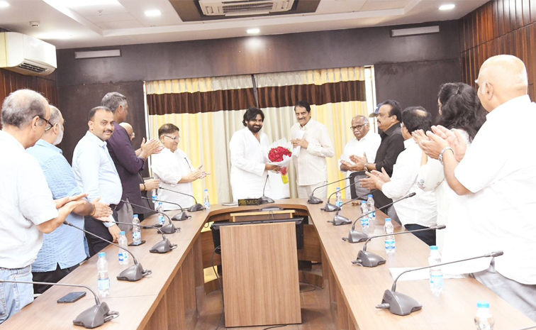 Tollywood Producers Meets Deputy CM Pawan Kalyan Photos1