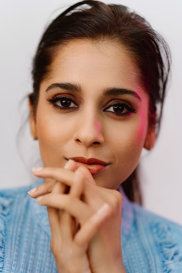 Rashmi Gautam Shared Closeup Still Photos In Blue Denim Jacket3