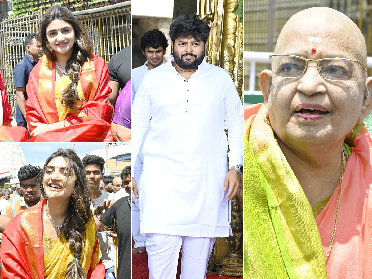 Tollywood Celebrities And Actress Sreeleela Visit Tirumala Temple Photos 1