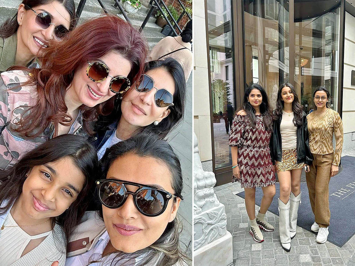  superstar Mahesh family Namrata Shirdokar with Sitara and Gautam amazing pics goes viral 1