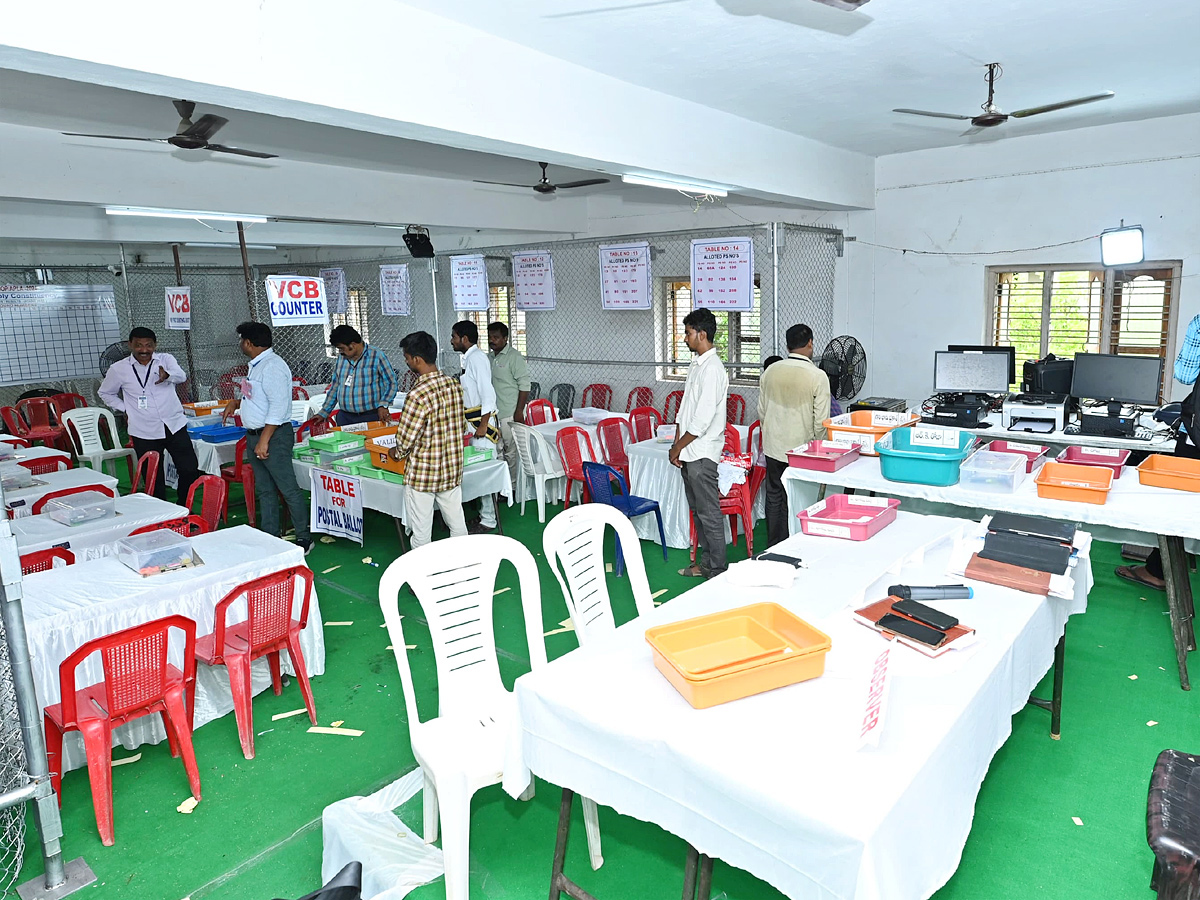 High Security Arrangements at Counting Centers In Andhra pradesh2