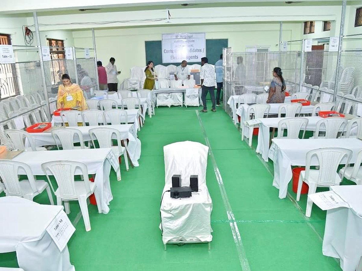 High Security Arrangements at Counting Centers In Andhra pradesh9