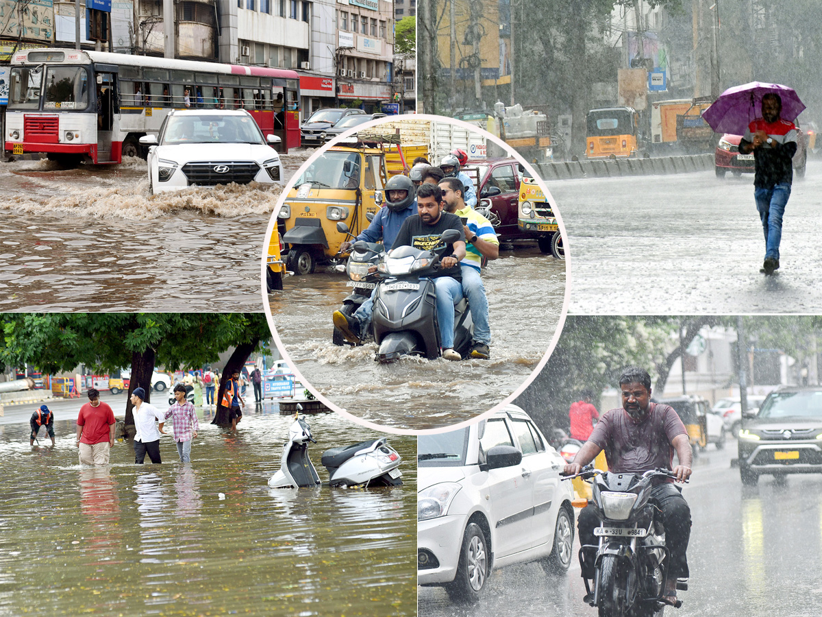 Heavy Rain Lashes Parts of Hyderabad City: Photos2