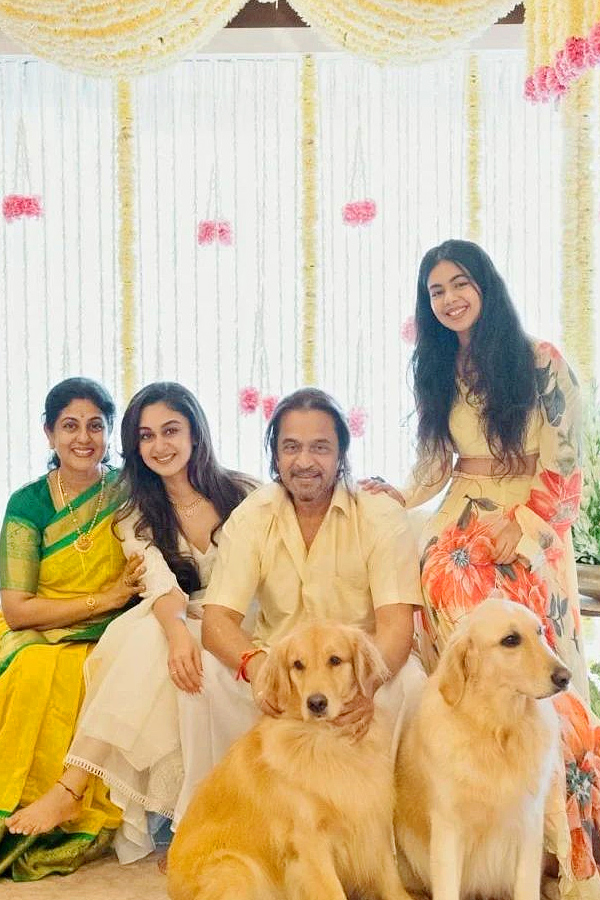 Arjun sarja daughter haldi and mehendi ceremony photos2