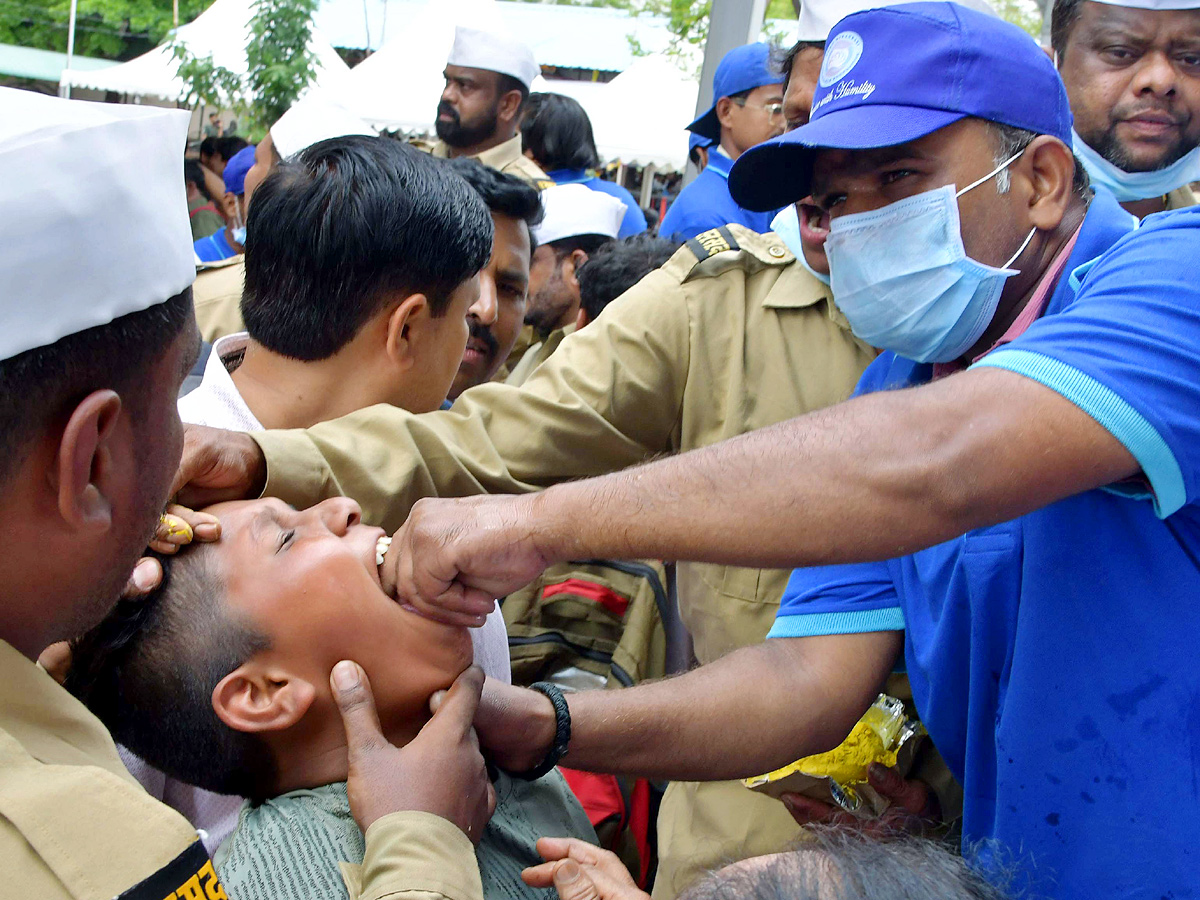 Fish Prasadam Distribution At Exhibition Ground In Nampally: Photos13