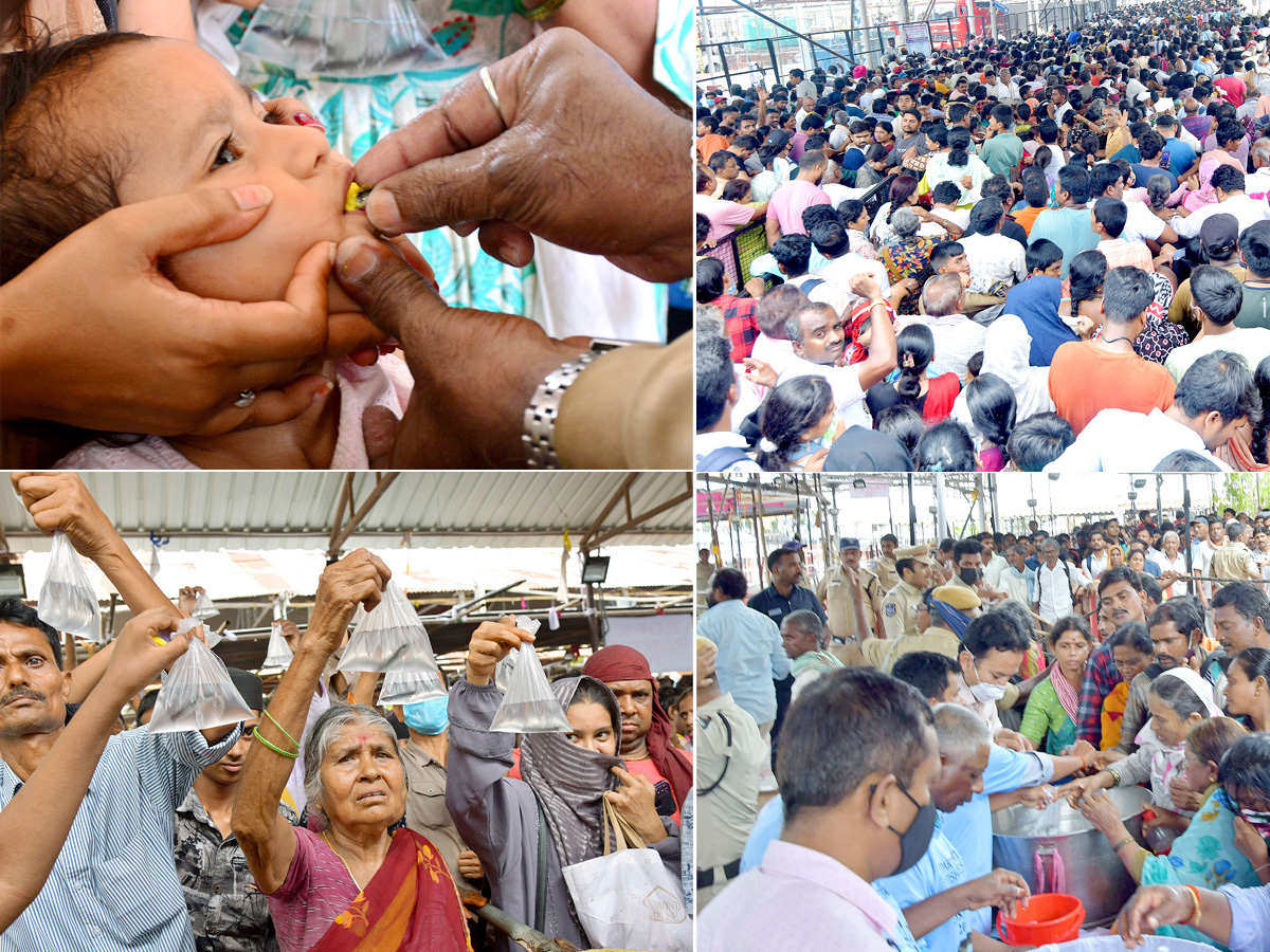 Fish Prasadam Distribution At Exhibition Ground In Nampally: Photos1