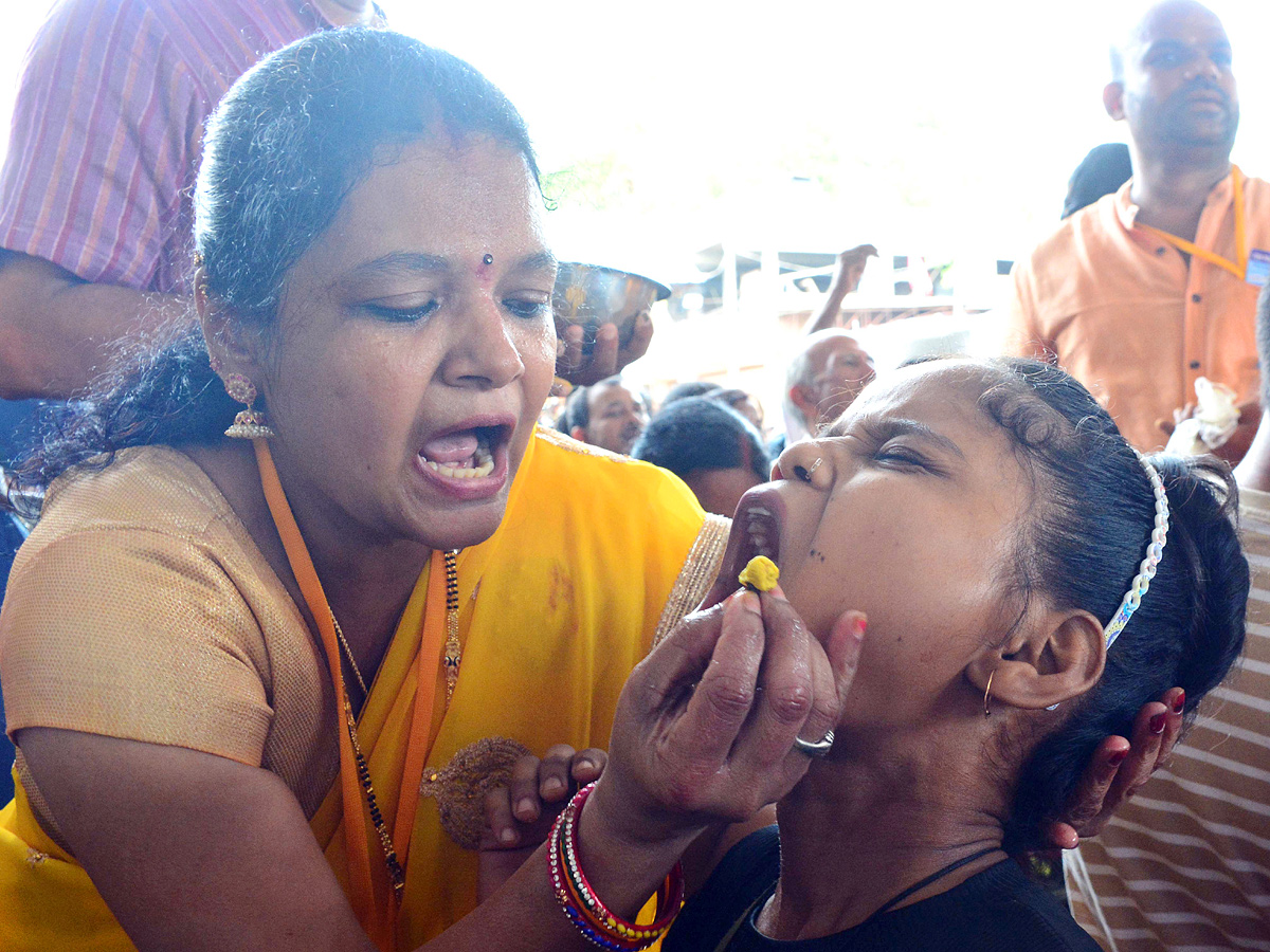 Fish Prasadam Distribution At Exhibition Ground In Nampally: Photos6