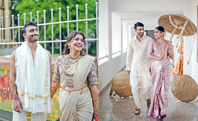 Meera Nandan Ties The Knot With Sreeju In Guruvayoor Temple Kerala Photos1