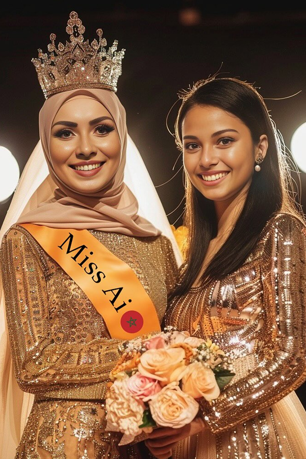 Moroccan Beauty Won Worlds First Miss AI Beauty Pageant2