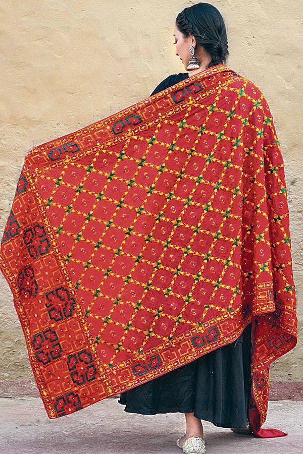 Have A look On These Punjabi Phulkari Embroidery Designs 3