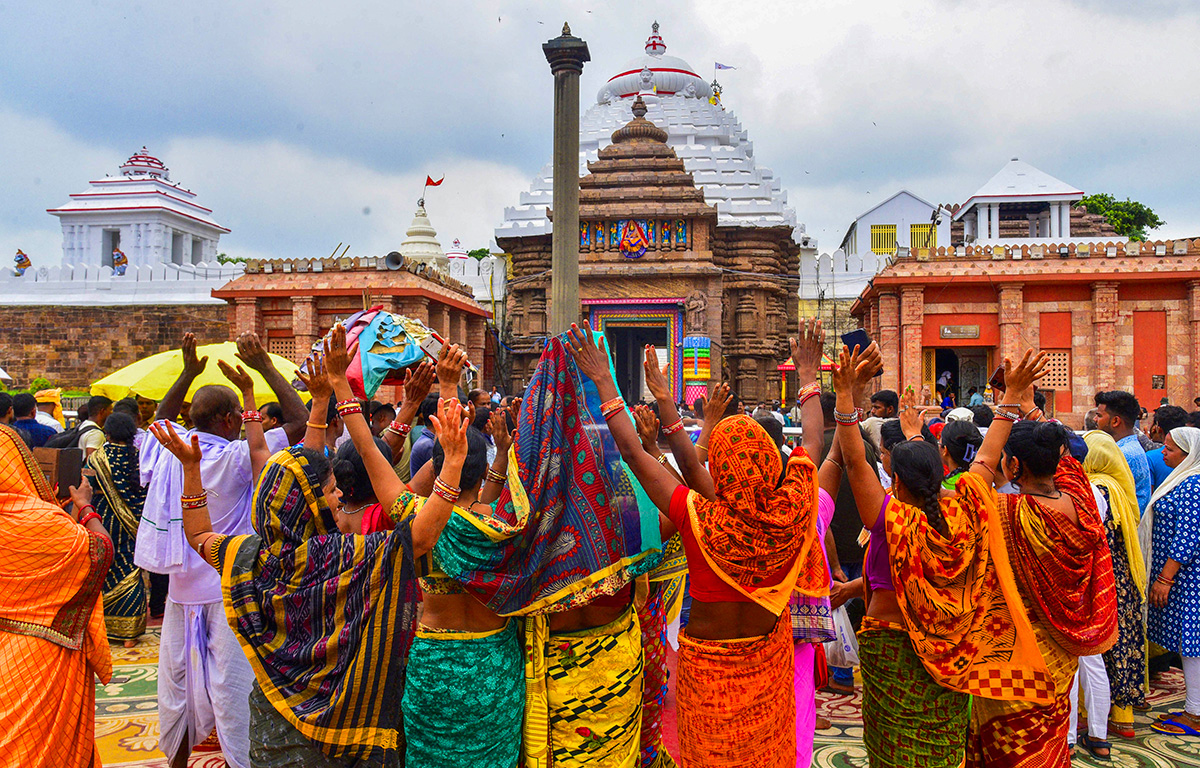 Jagannath Temple during reopening of the temple's Ratna Bhandar9