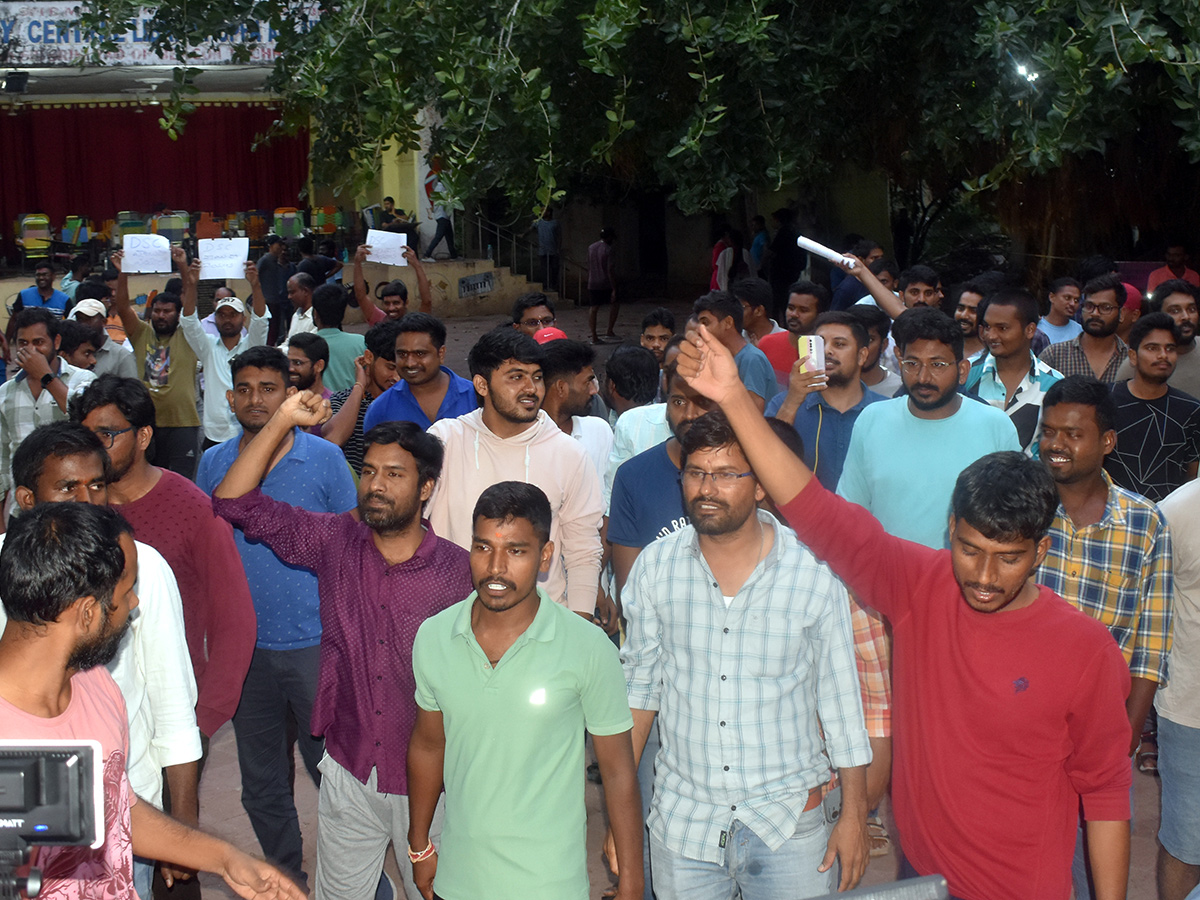 Protests break out at City Central Library at Chikkadpally in Hyderabad24