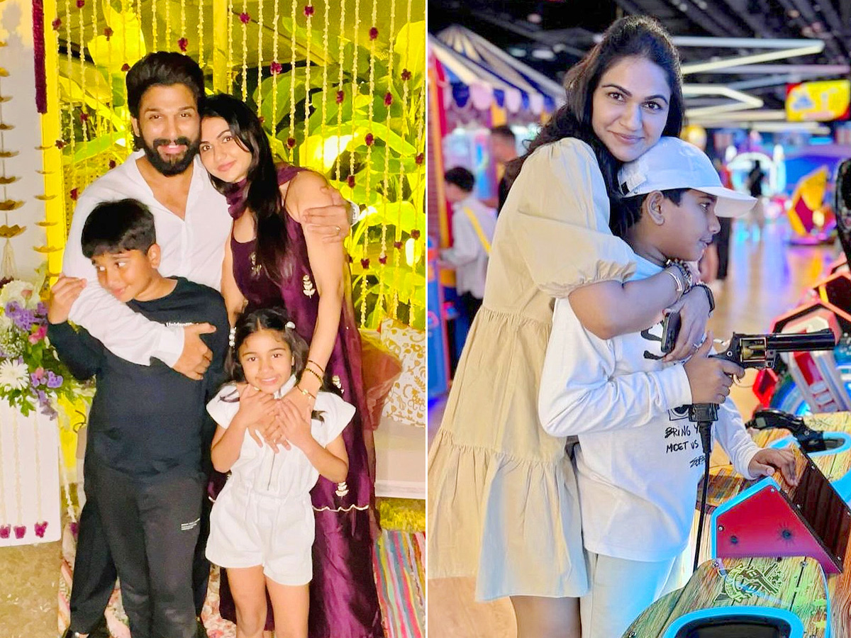 Allu Arjun Family Enjoying Vacation Photos1