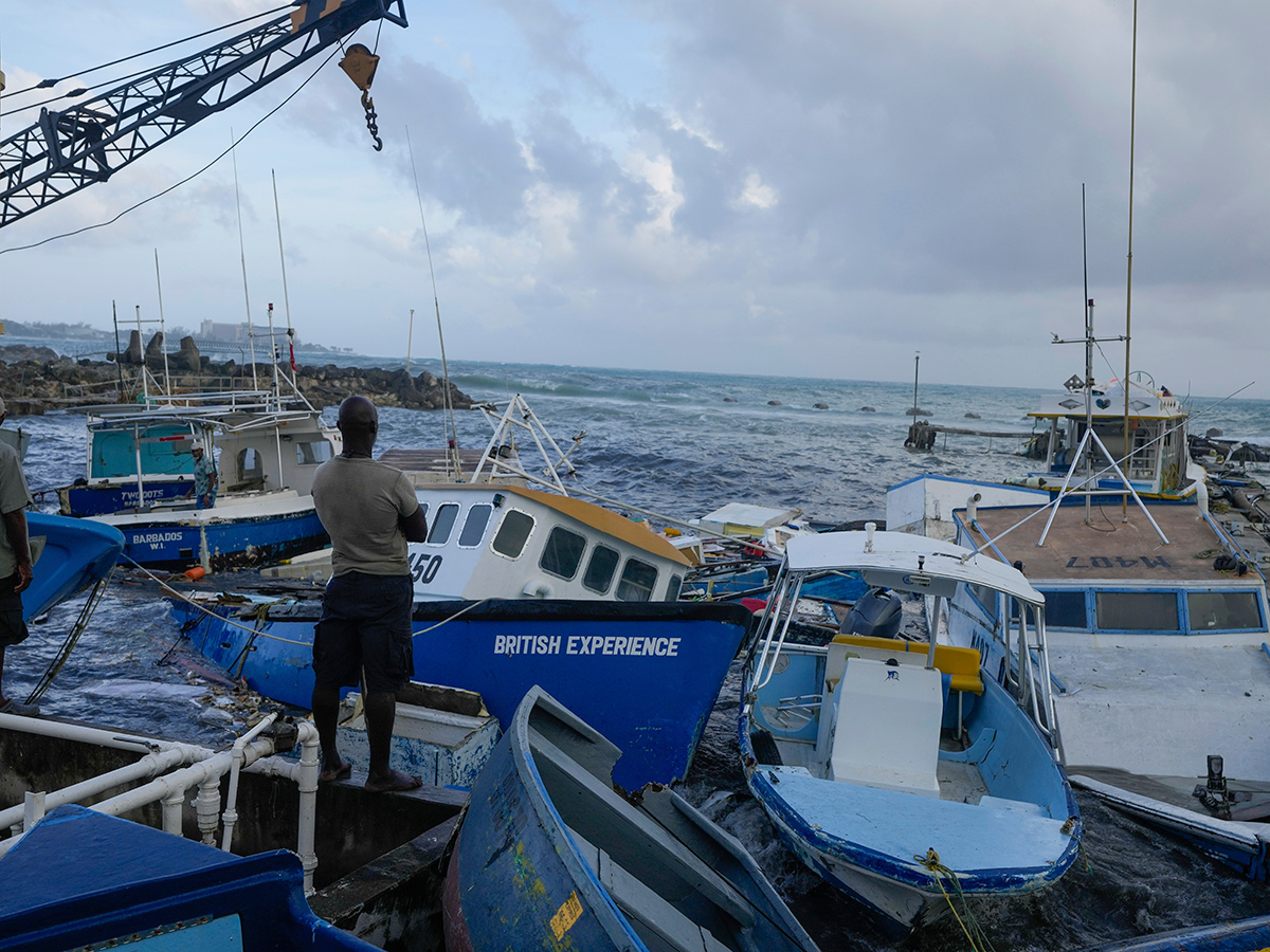 Hurricane Beryl passed through Oistins in Barbados: Photos7