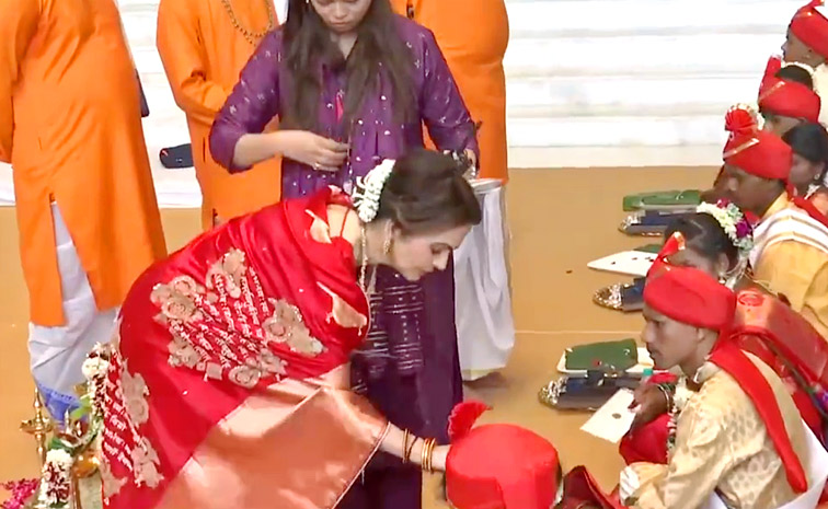 Mass wedding held for over 50 underprivileged couples ahead of Anant Ambani And Radhika Merchant wedding Photos13