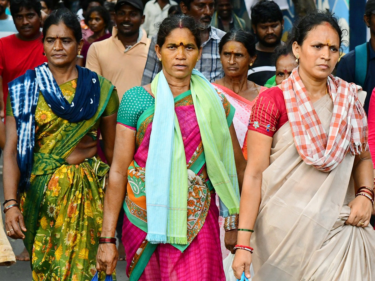 Heavy Devotees At Simhachalam Giri Pradakshina Photos21