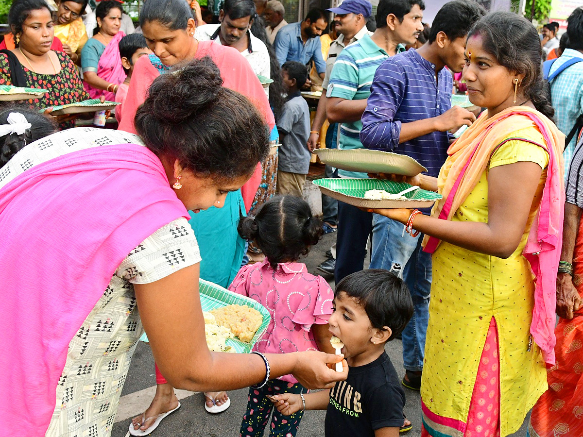 Heavy Devotees At Simhachalam Giri Pradakshina Photos23