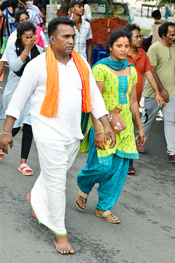 Heavy Devotees At Simhachalam Giri Pradakshina Photos26