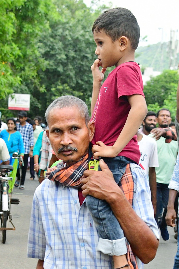 Heavy Devotees At Simhachalam Giri Pradakshina Photos28