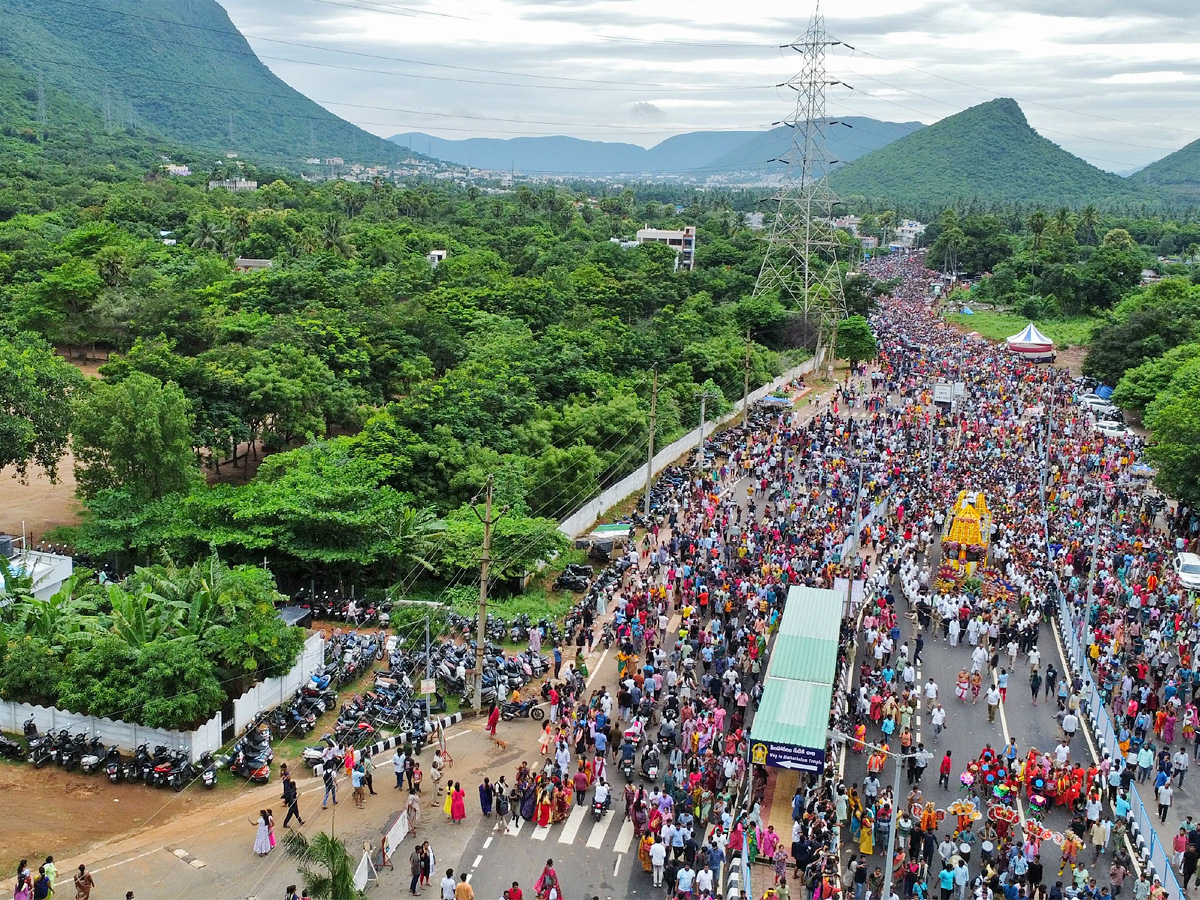 Heavy Devotees At Simhachalam Giri Pradakshina Photos1