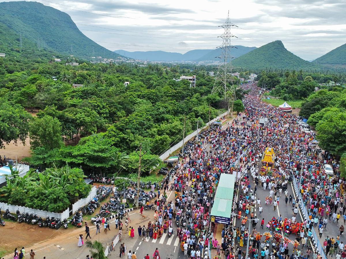 Heavy Devotees At Simhachalam Giri Pradakshina Photos2