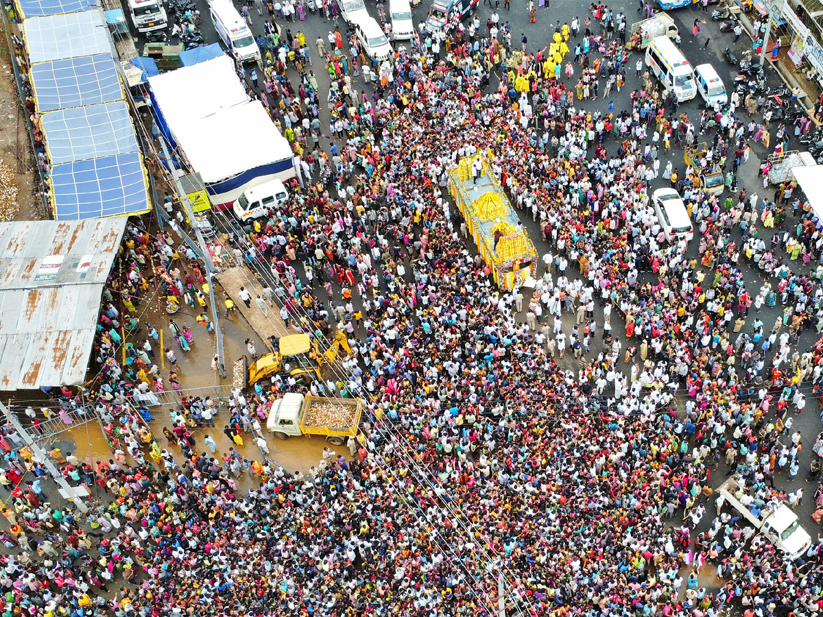 Heavy Devotees At Simhachalam Giri Pradakshina Photos3