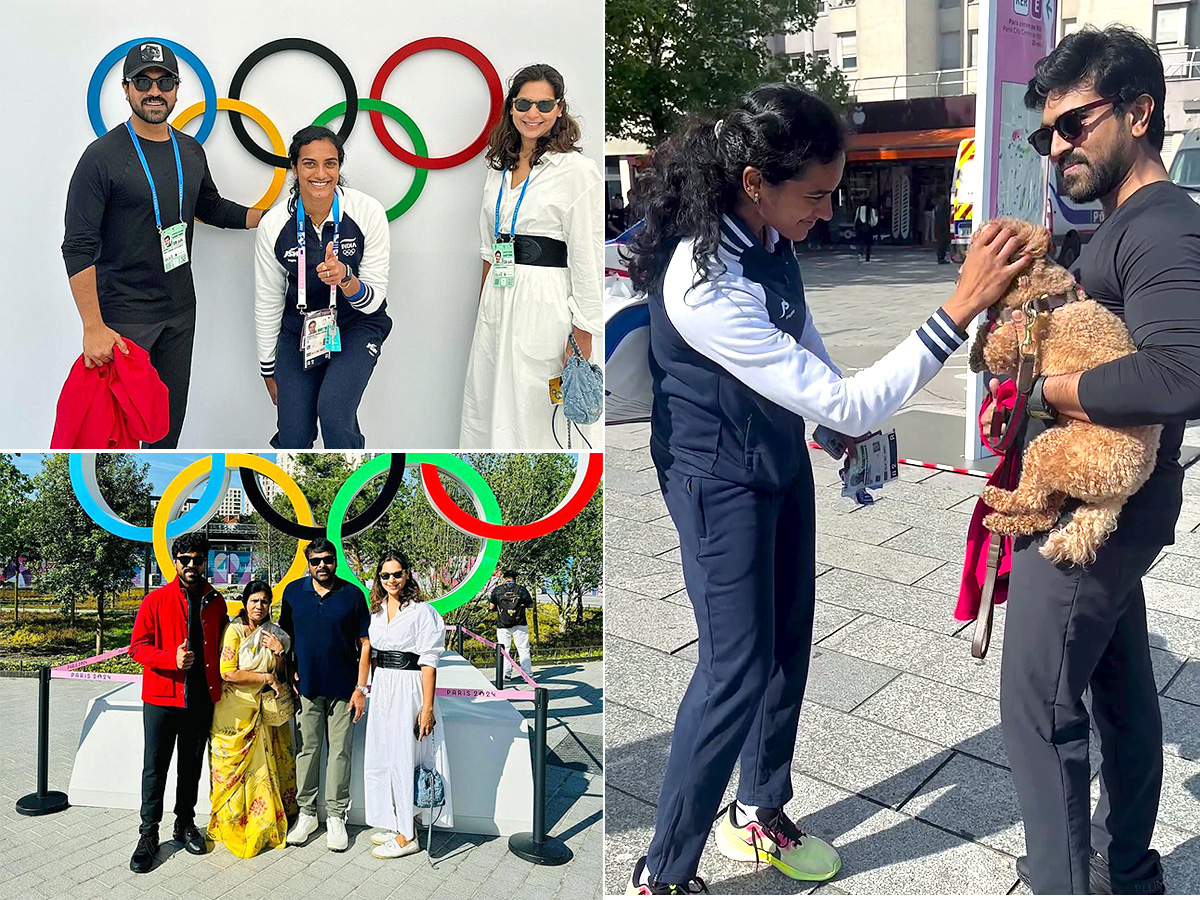 Ram Charan and Family at Paris Olympics 2024 Photos1