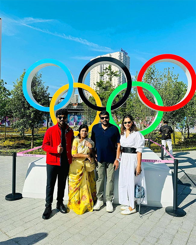 Ram Charan and Family at Paris Olympics 2024 Photos4