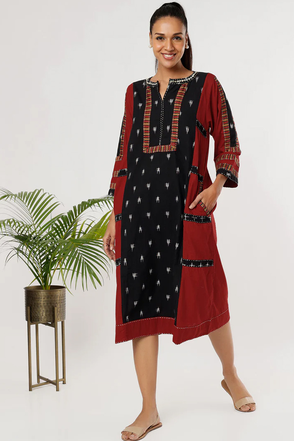 Ikkat Handloom Cotton Designer Dresses From Village To Town2