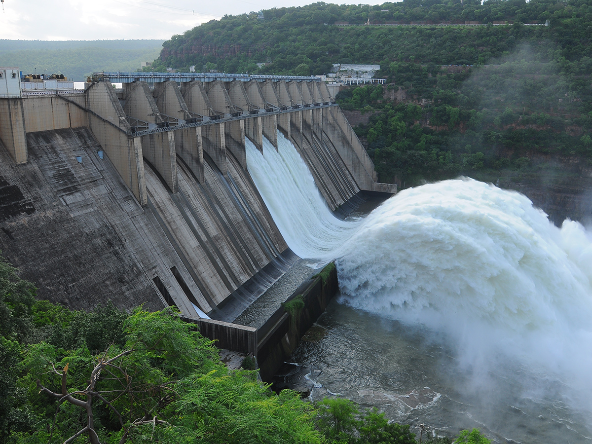 Inflows Rise At Srisailam Dam Photos7