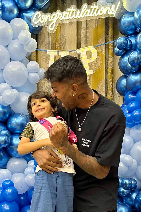 Hardik Pandya shares emotional post on his son's birthday after divorce announcement: Photos3