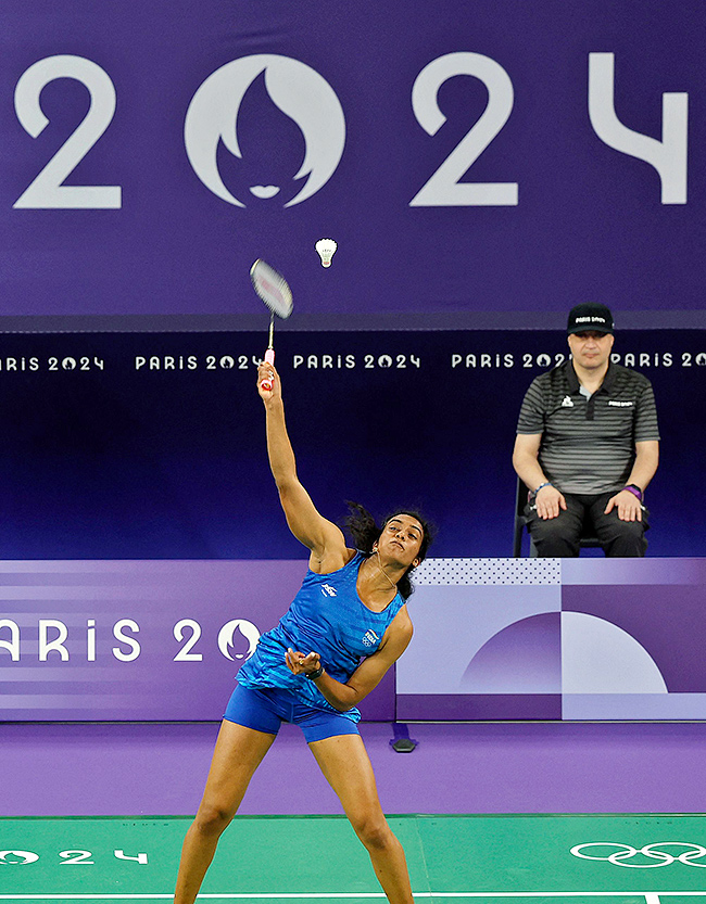 PV Sindhu match during the Paris 2024 Olympic Photos12