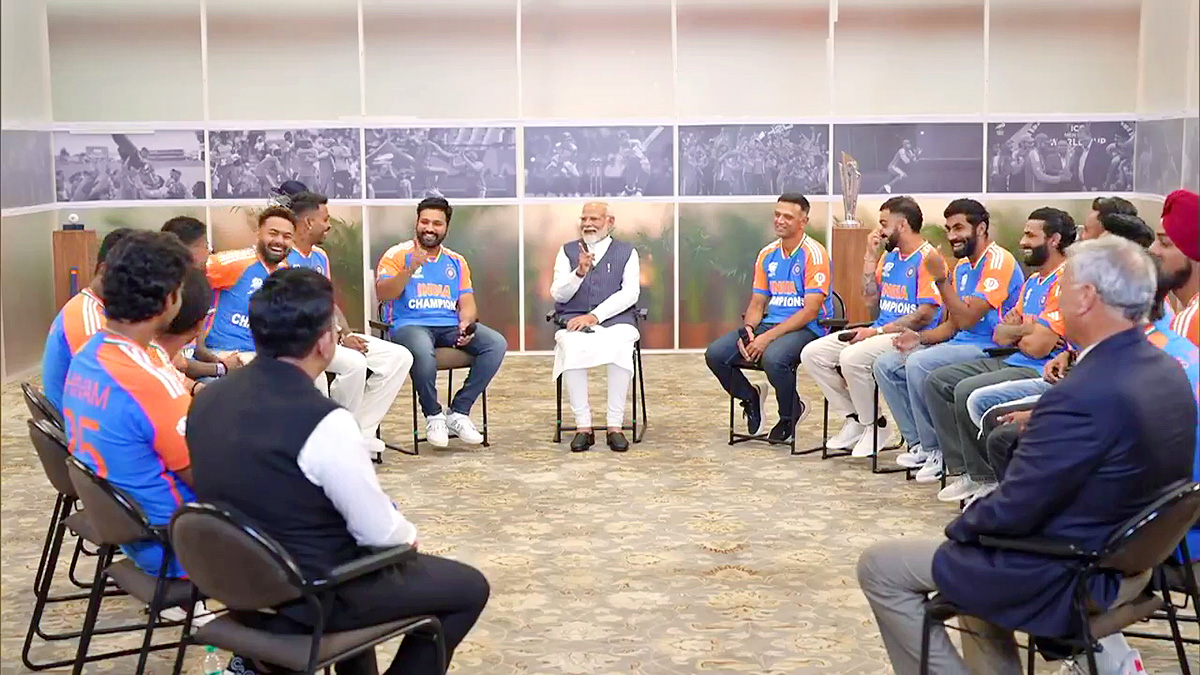 Team India Meets PM Modi At His Office After T20 World Cup 2024 Win, Photos Gallery13