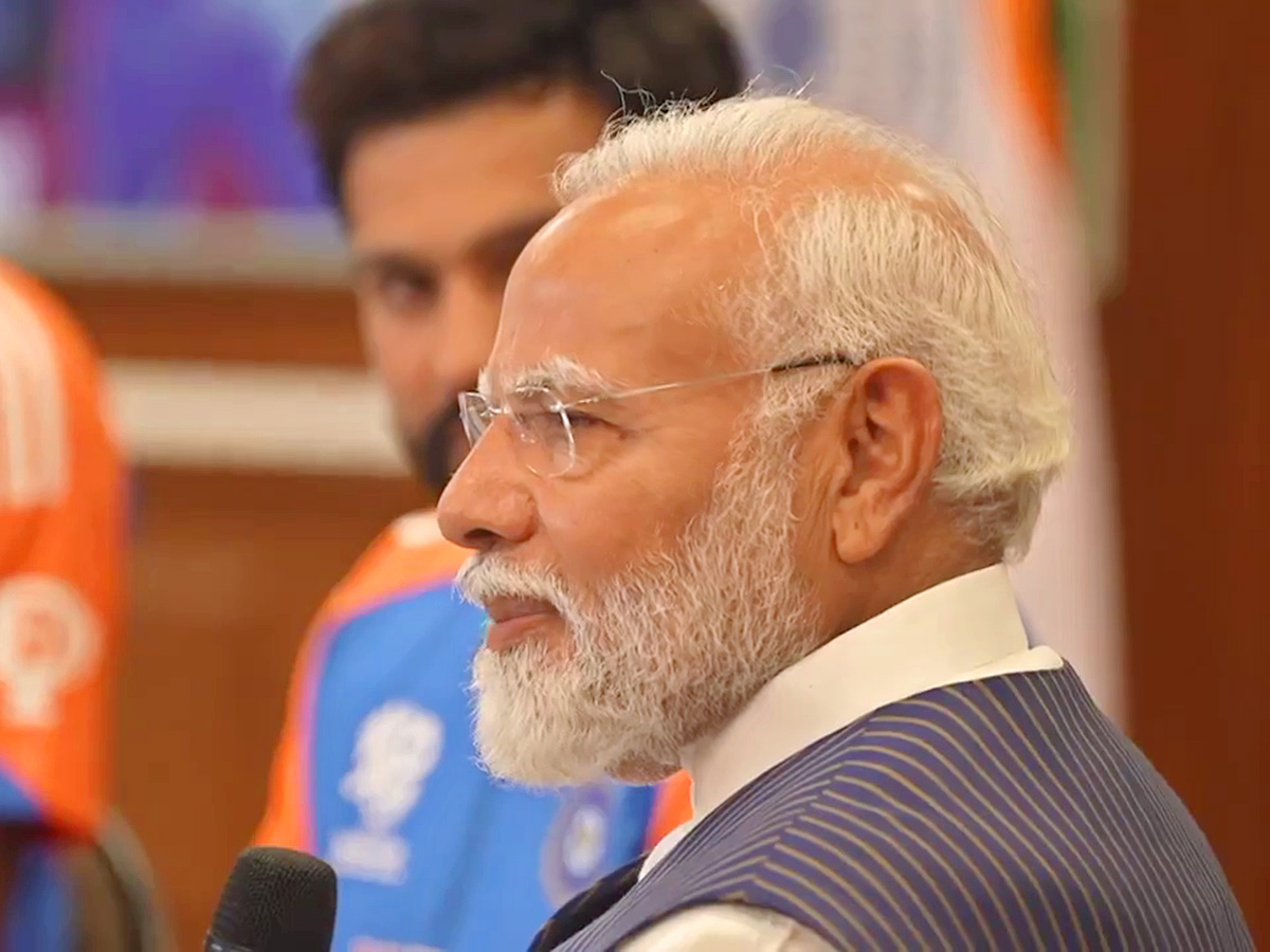 Team India Meets PM Modi At His Office After T20 World Cup 2024 Win, Photos Gallery17