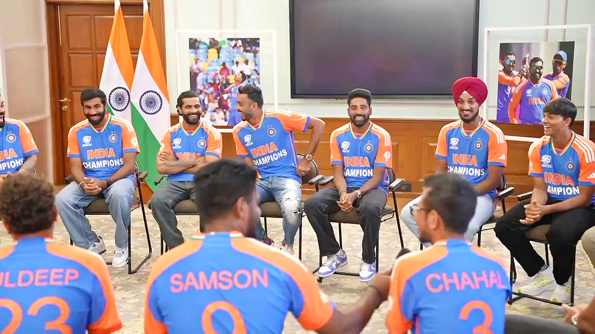 Team India Meets PM Modi At His Office After T20 World Cup 2024 Win, Photos Gallery20