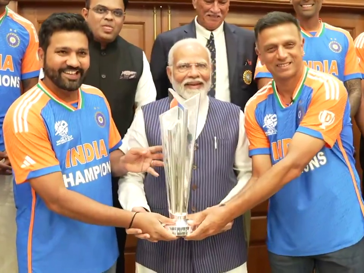 Team India Meets PM Modi At His Office After T20 World Cup 2024 Win, Photos Gallery21