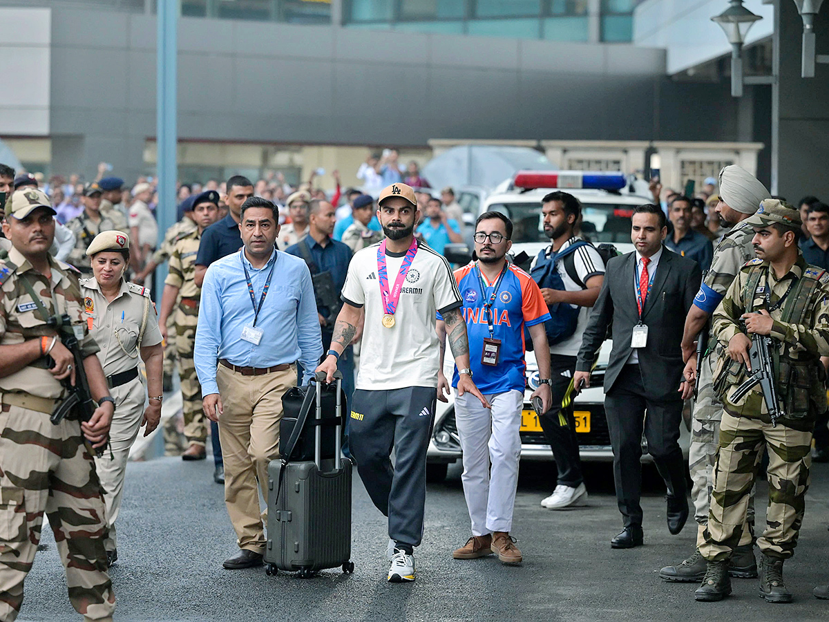 Indian cricket team returned Thursday after winning the T20 Cricket World Cup4